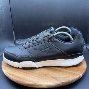 Kuru Quantum Women's Size 12 Comfort Walking Shoes Black Leather Sneakers